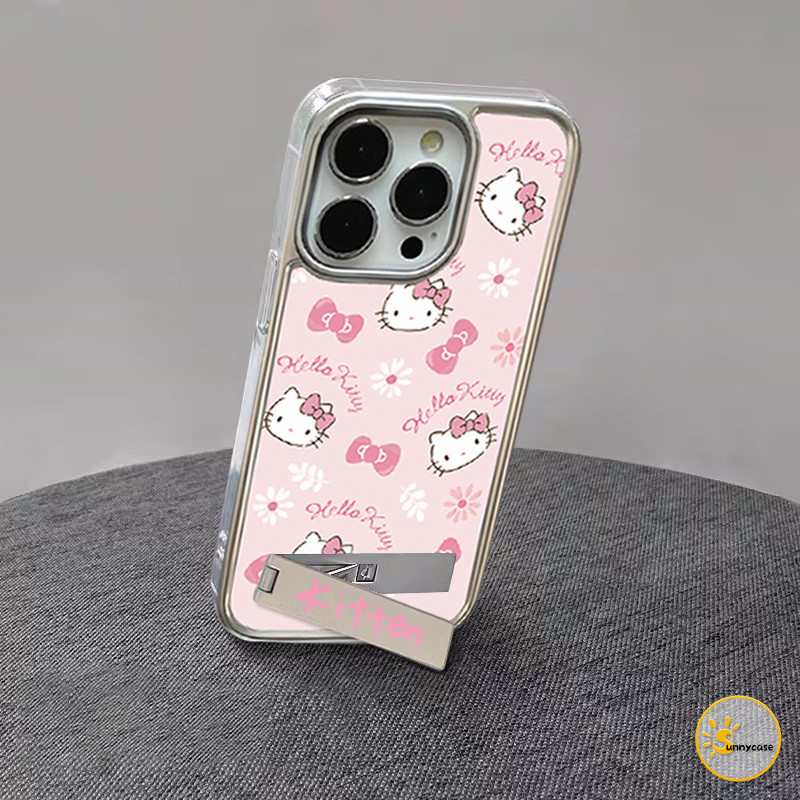 เคสใสนิ่มลายคิตตี้โบว์น่ารักสำหรับ IPhone 13 15 14 Pro Max XR 11 12 Pro Max 7 Plus X 14 15 7 8 Plus XS MAX SE 2020