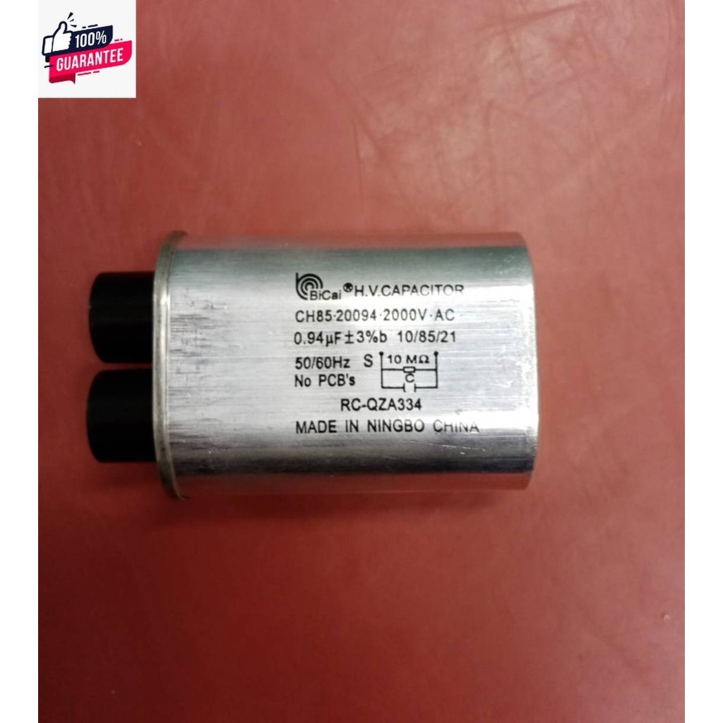 C-ไมโครเว 0.9 uf+ - 3% 2000Vac Capacitor 0.9uf + - 3%-2000 Vac สินค้า