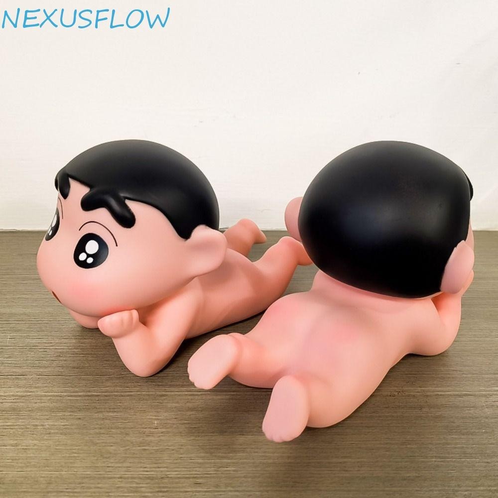 Nexusflow ขาตั้งโทรศัพท์มือถือ, รูปอะนิเมะ Crayon Shin-chan ที่วางโทรศัพท์สร้างสรรค์, Shin-chan Action Figure การ์ตูนไวนิลหุ่นวงเล็บโทรศัพท์มือถือตกแต่งตุ๊กตา