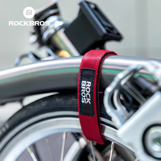 【TH Delivery】ROCKBROS ร็อคโบรส์ จักรยานพับได้สายรัดคงที่ ตีนตุ๊กแก สะดวกสายรัดจักรยานกางเกงแน่นสายรัดขาอุปกรณ์จักรยาน