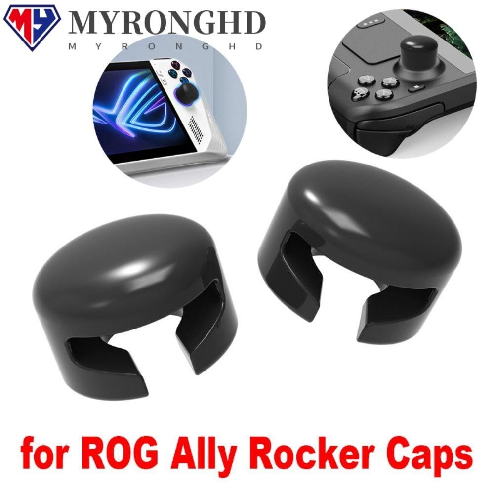 Myronghd 1 คู่ Rocker Caps, ซิลิโคน Ergonomic จอยสติ๊กฝาครอบ, Anti Slip สวมใส่แน่น Fit เกมคอนโทรลเลอร์สําหรับ Asus ROG Ally/Steam Deck ทนทาน