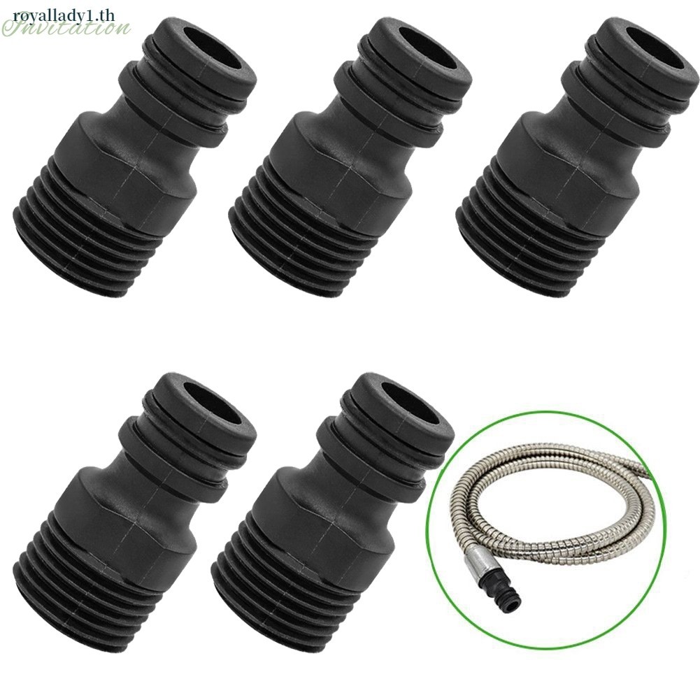 [ในสต็อก] 5pc 1/2 \" สําหรับอะแดปเตอร์ก๊อกน้ําเกลียว BSP ท่อน้ําสวนข้อต่ออย่างรวดเร็ว"