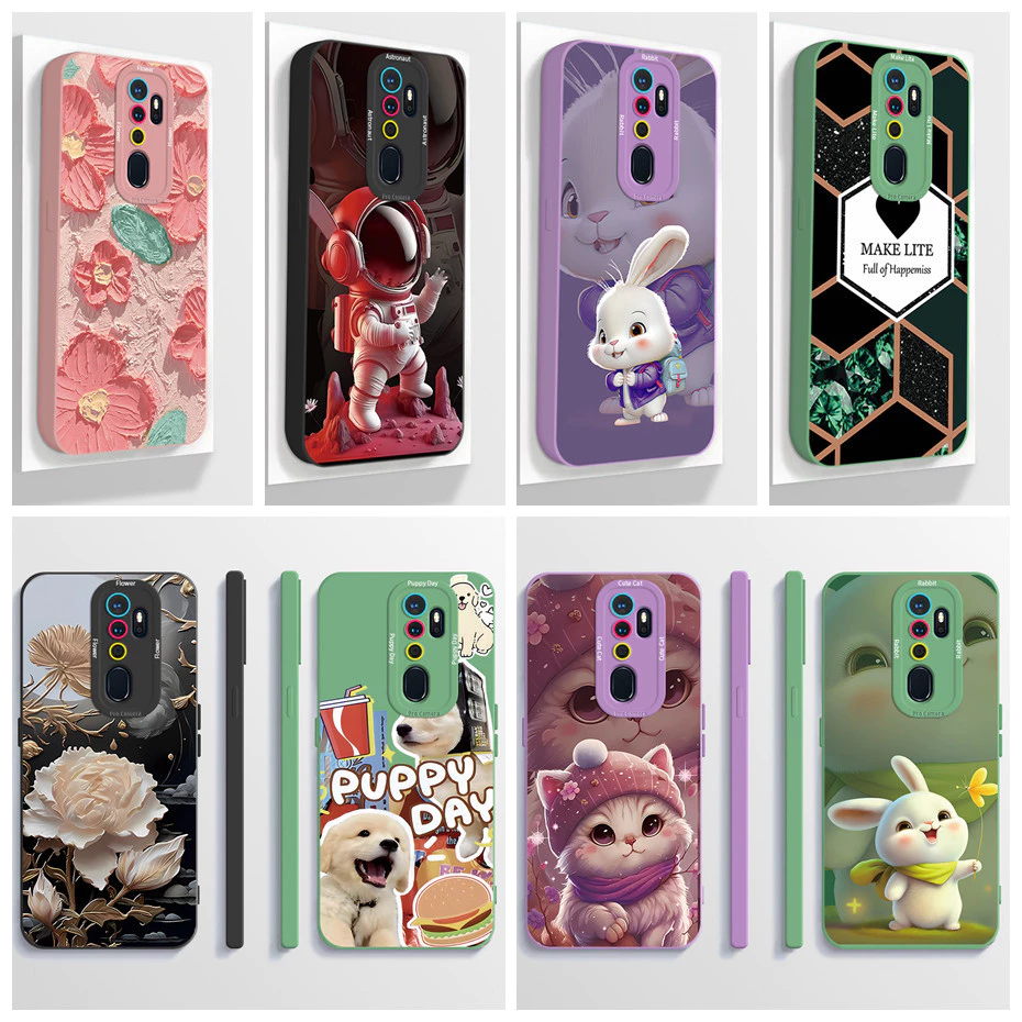 สําหรับoppo A9 2020 A5 2020 เคสโทรศัพท์ความงามการ์ตูนนักบินอวกาศFull Protection Matte Soft TPUซิลิโคนกันกระแทกปลอก