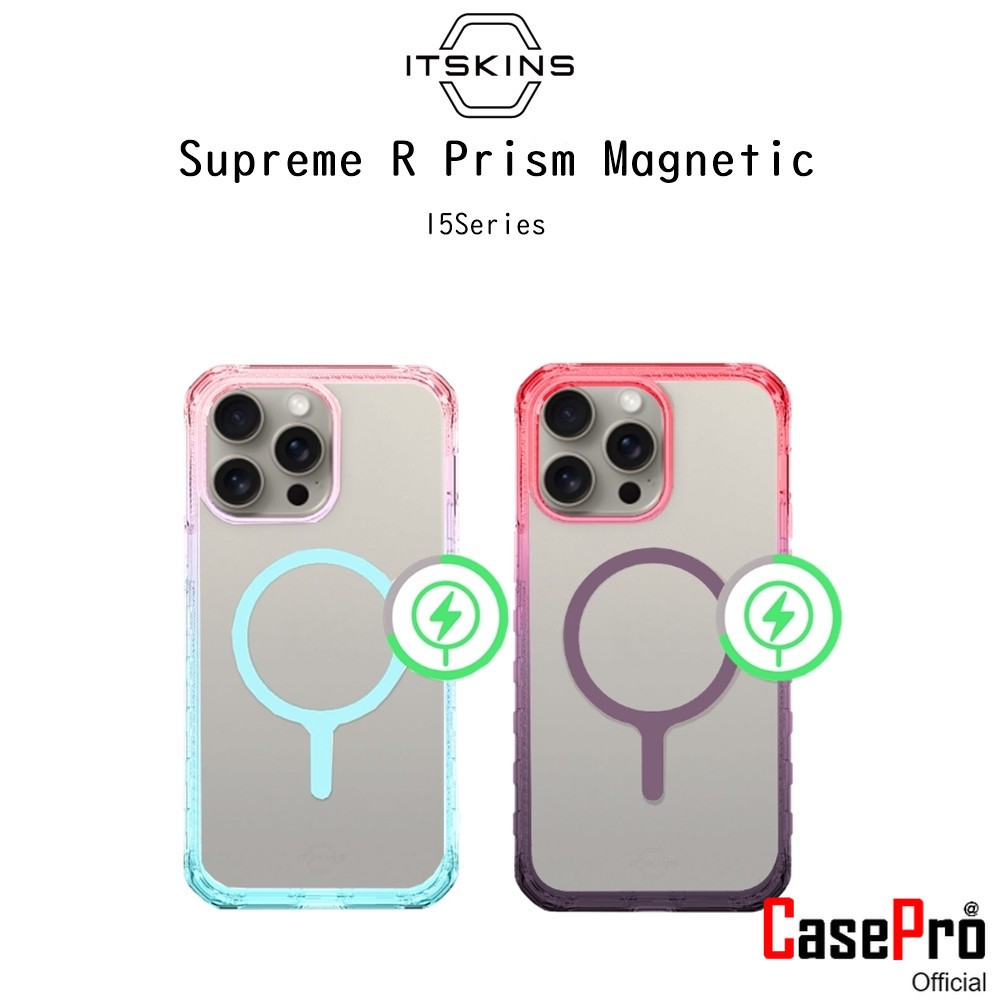 iTskins Supreme R Prism Magnetic เคสกันกระแทกระดับ4Mผ่านมาตราฐานMLTD810Gเกรดพรีเมี่ยม เคสสำหรับ iPho
