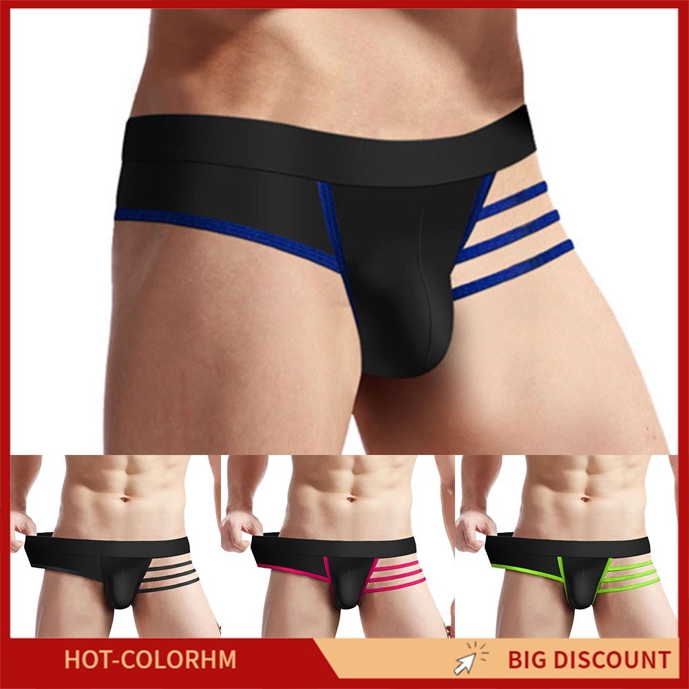 [COLORHM]Low Rise Sexy Thong Men Jockstrap ชุดชั้นในชุดชั้นใน Comfort กางเกง Cutout
