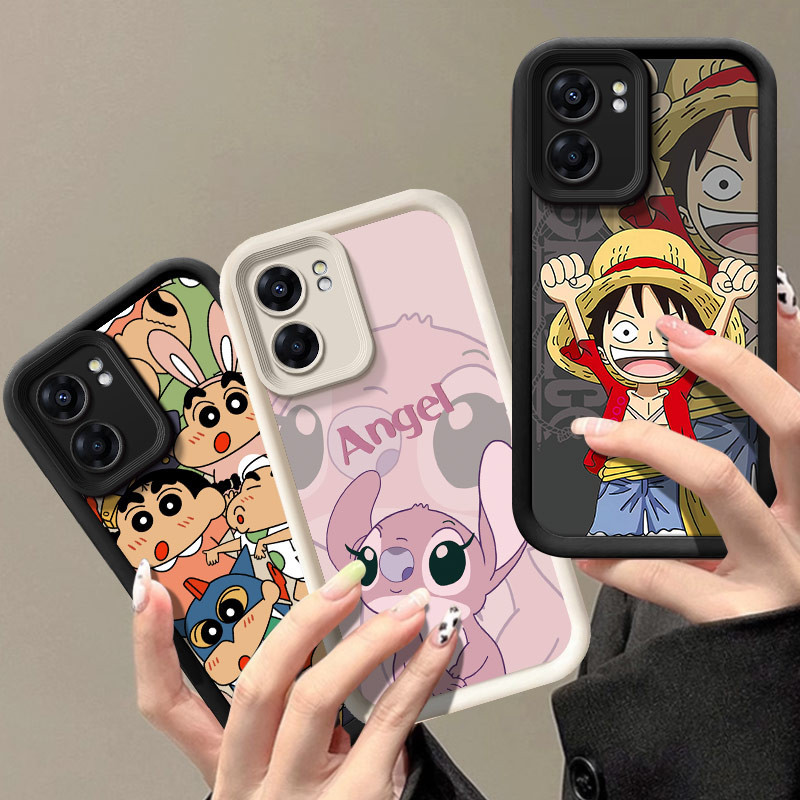ปลอกสําหรับoppo A57 A77 2022 A38 A18 A58 A78 A72 A92 A17 A17K A16 A16K A15 A15S A76 A96 4G A79 A98 5G A83 น่ารักการ์ตูนผิวAnti-Dropกรณี