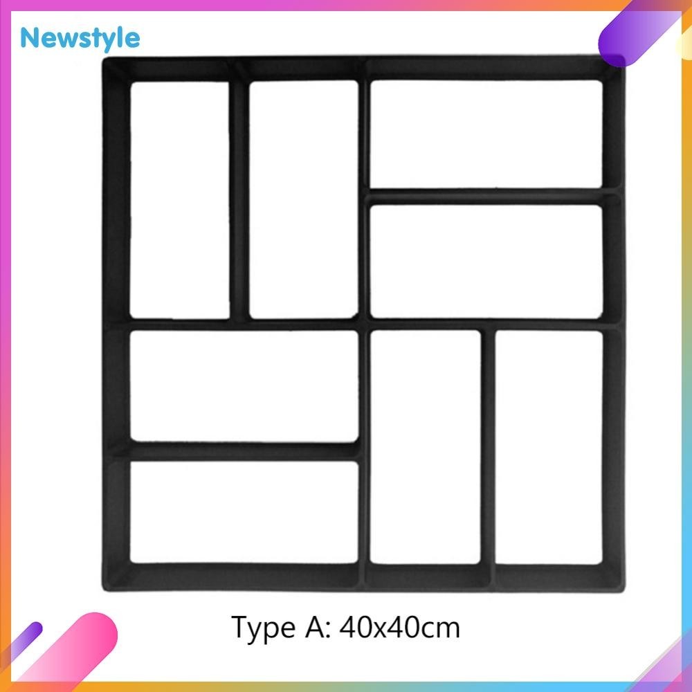 ❀สไตล์ใหม่❀ แม่พิมพ์คอนกรีต DIY ปูซีเมนต์อิฐหินสวนกระเบื้องปูพื้นเครื่องสร้างเส้นทางถนน ❀#03 - รูปที่ 6