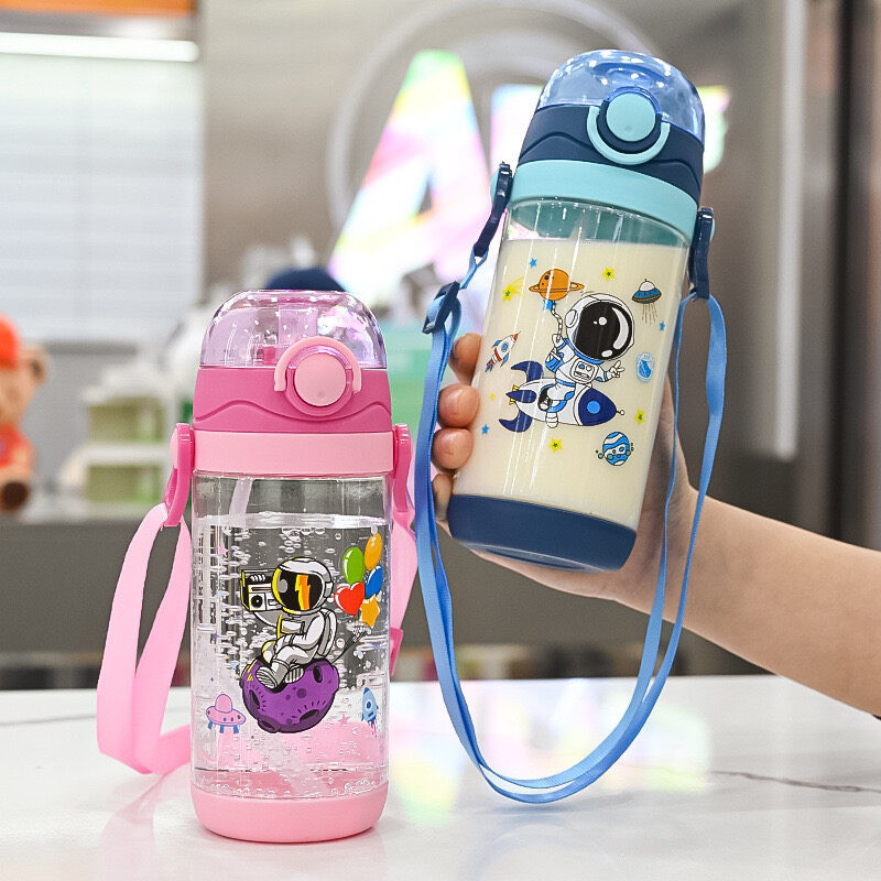 พร้อมส่ง! ขวดน้ำเด็กลายน่ารัก กระติกน้ำเด็ก Food grade water bottle for kids