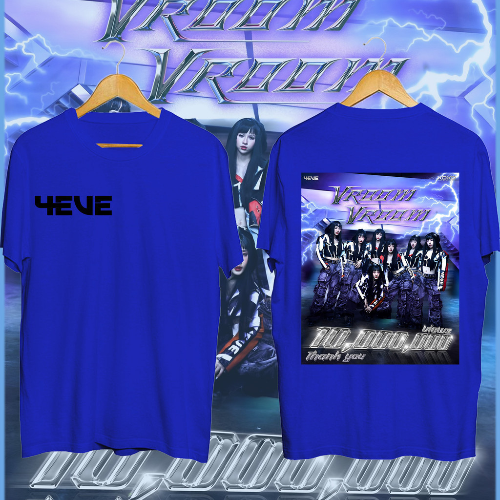 4EVE   เสื้อยืด Tpop 4eve สมาชิกวงดนตรีหญิง เสื้อยืดผ้าฝ้าย S-5XLสามารถปรับแต่งได้ S-5XL