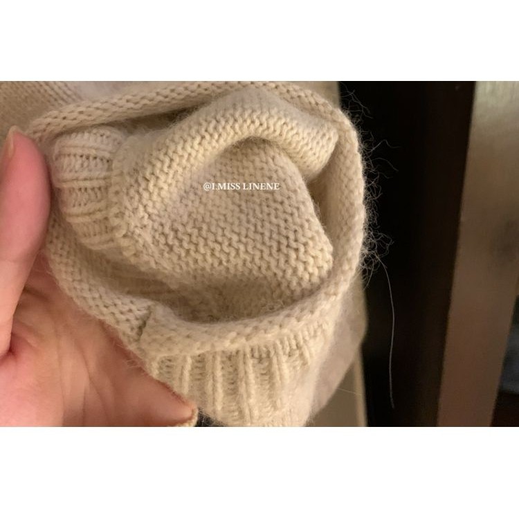 ฤดูใบไม้ร่วงเสื้อกันหนาวใหม่หลวมเสื้อสวมหัวอ่อนโยนนุ่มดอกไม้เสื้อกันหนาวผู้หญิงสไตล์ถักเสื้อกันหนาว - รูปที่ 7