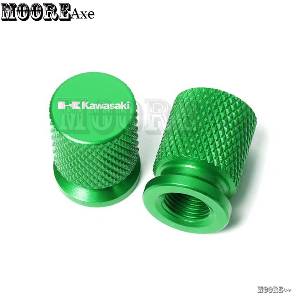 Mooreaxe Kawasaki KLX 125/230/250/300 /150 Klx150 KLX150S 150L 150BF Crossover ล้อยางวาล์ว Caps ครอบคลุม Airtight Valve Core ฝาครอบ QMX03