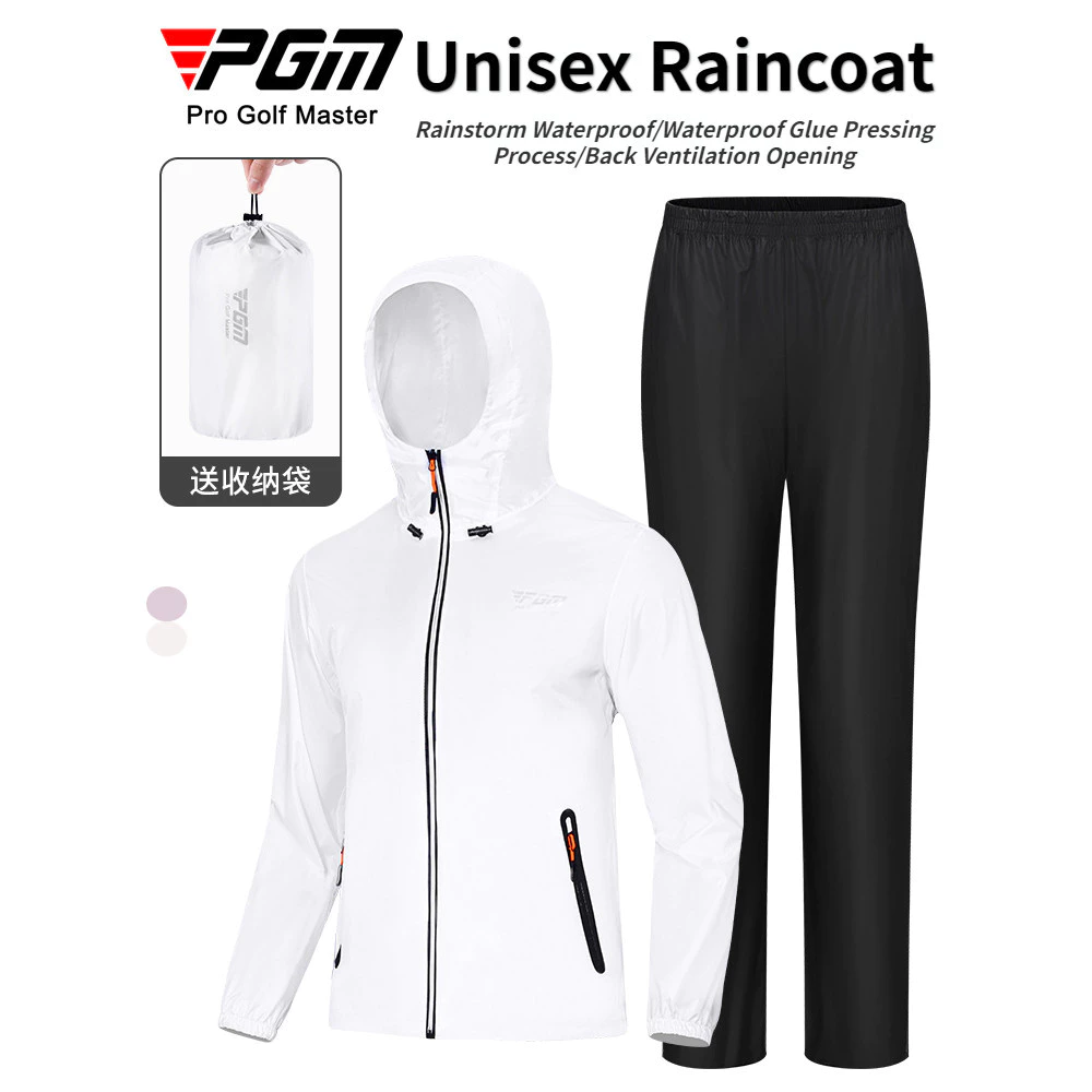 ชุดเสื้อกันฝนและกางเกง GM Golf สำหรับผู้ชายและผู้หญิง thumbnail 3