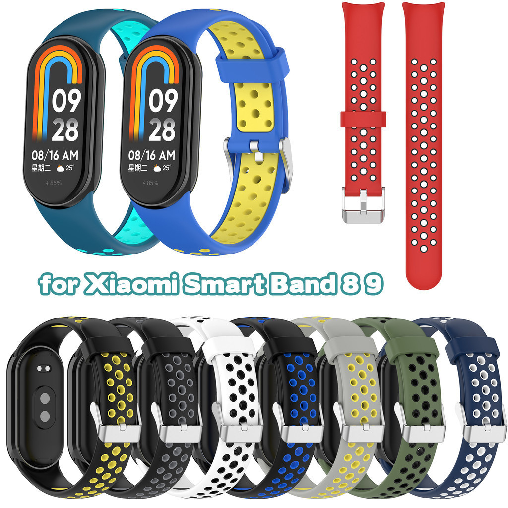 สายรัดซิลิโคนอ่อนนุ่มสําหรับ เสี่ยวหมี่ ไมล์band 10 9 8 สายรัดข้อมือแฟชั่นวงสปอร์ตกันน้ํา