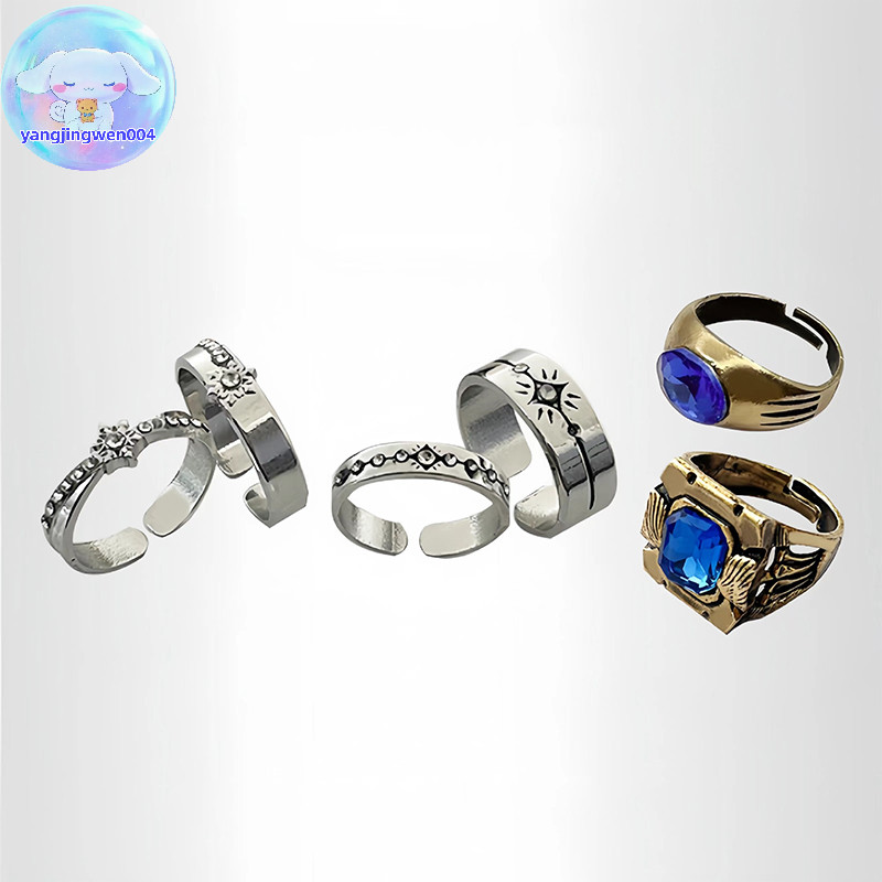 Yangwen เกม Love And Deepspace Rafayel Xavier Zayne คอสเพลย์แหวน Unisex ปรับแหวนแต่งงานคู่เครื่องประดับของขวัญ