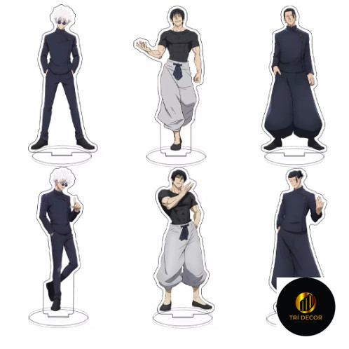 อะนิเมะตัวละครรุ่น Jutsu kaisen gojo satoru geto suguru อะคริลิควัสดุตกแต่งการศึกษามุมสําหรับโต๊ะ