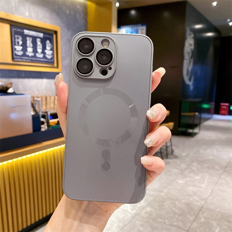 คุณภาพสูง Strong Magnetism AG Matte Case สําหรับ IPhone 15 14 11 13 12 Pro Max 15plus Cover