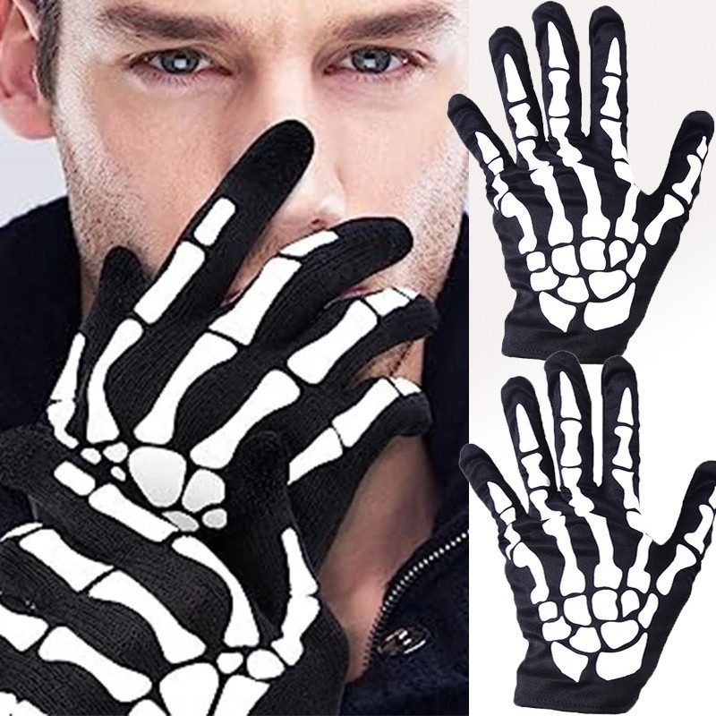 Reaper White Bone คอสเพลย์โครงกระดูกถุงมือสั้น Terro ฮาโลวีนแฟชั่นอุปกรณ์เสริม