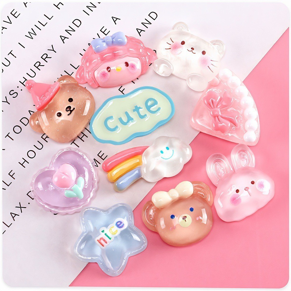 สำหรับการตกแต่ง Jibbitz ชุดตัวติดรองเท้าเซต ตัวติดรองเท้ามีรู จิ๊บบิท Charms ตกแต่งน่ารัก