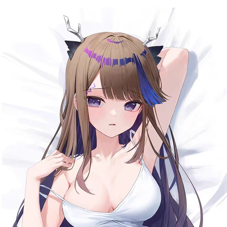 Stellive Blue Glass airi kanna Full Body หมอนสองมิติเกมพัดลมอุปกรณ์ต่อพ่วงปลอกหมอนยาวหมอนนอนของขวัญอ
