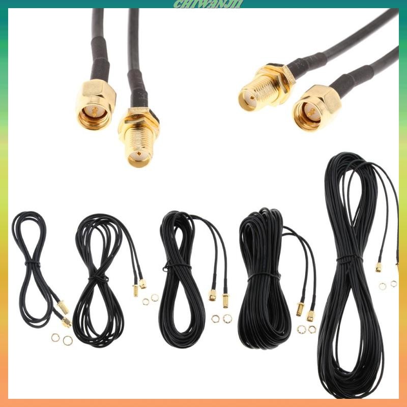 [เท่าไหร่1] เสาอากาศ WiFi 2x RP-SMA สายไฟโคแอกเซียลสําหรับเราเตอร์ Wi WLAN#3