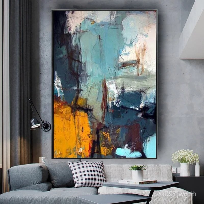 100% handmade ภาพวาดสีน้ำมันบนผ้าใบบทคัดย่อ Graffiti Wall ภาพวาด Modern Nordic Home Decor ห้องนั่งเล่นห้องนอน Wall Decor Art fvtb