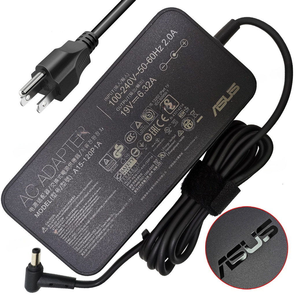 120W 6.32a 19V แล็ปท็อปอะแดปเตอร์ AC สําหรับ Asus ROG n56v ZV n73s SM N75 s SF n76vz n56jr g60j g71g