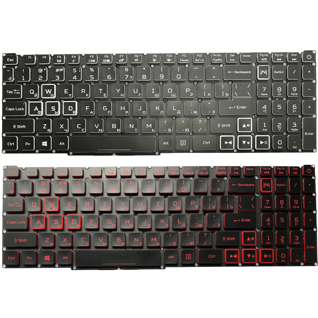 แป้นพิมพ์แล็ปท็อปสําหรับ Acer Nitro 5 AN515-53 AN515-57 AN515-45
