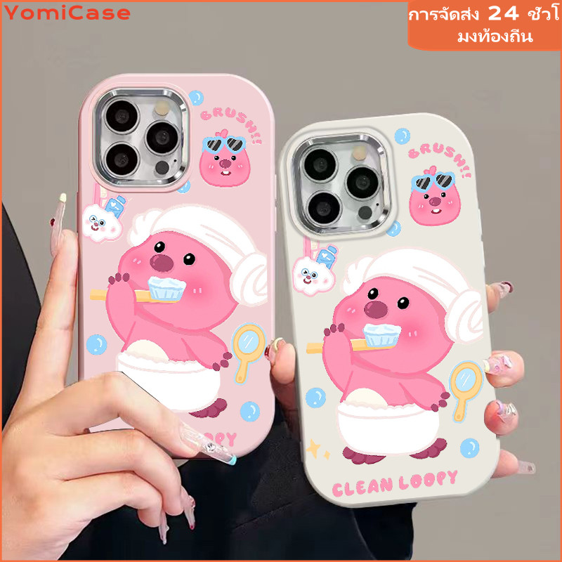 Clean Loopy เคส Samsung A05s A15 A10s A25 A11 A12 A13 A14 A50 A03 A54 A52 A31 A51 A71 A23 S21 S22 S23 S24 เคสซัมซุง