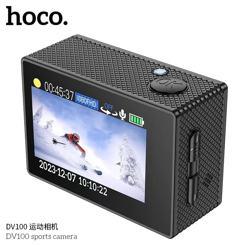แท้100% ส่งไว รับประกัน1ปีเต็ม! HOCO DV100 Sports camera คุณภาพ 1080P กล้องกันน้ำลึก 30 เมตร กล้องติดหมวกกันน๊อค thumbnail 4