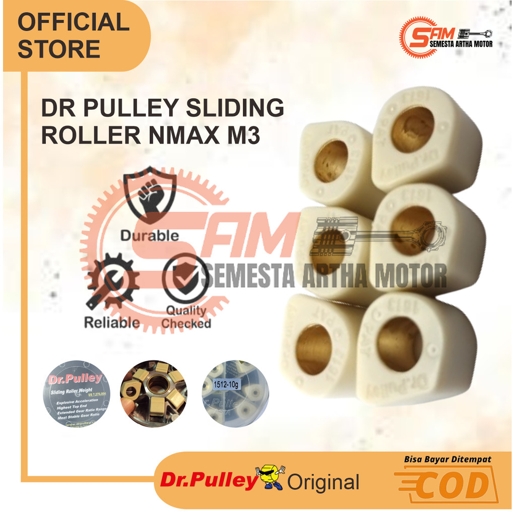 มอเตอร์ลูกกลิ้งเลื่อน Yamaha Nmax Xeon Lexi Aerox M3 DR PULLEY Series 2012