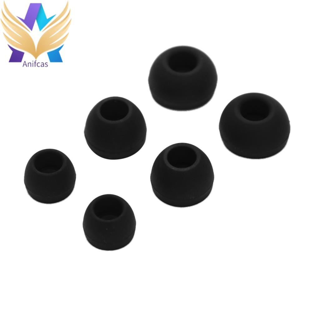 3 คู่ (6 ชิ้น) LMS In Ear Tips เปลี่ยนซิลิโคนที่สะดวกสบายสําหรับหูฟัง KZ