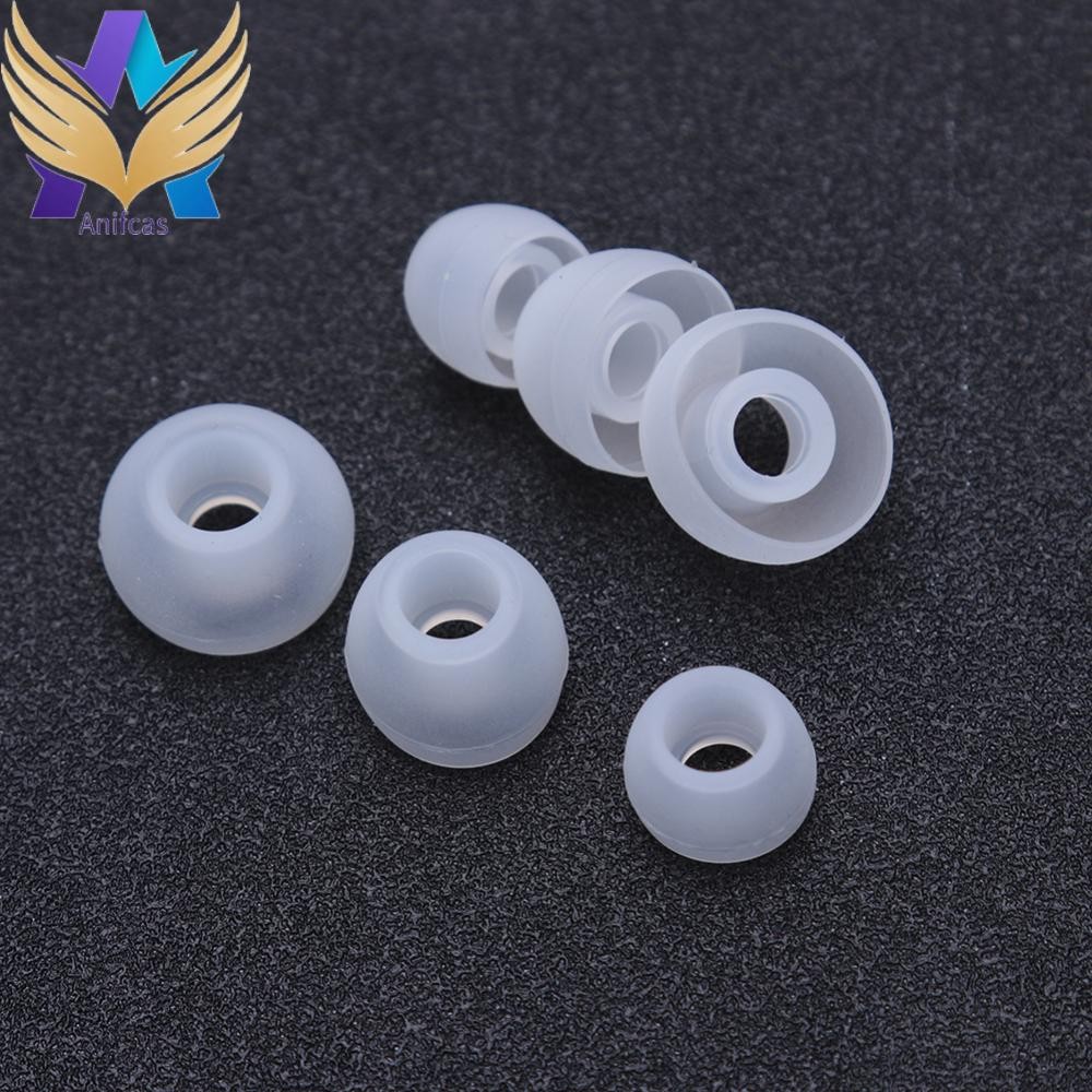 3 คู่ (6 ชิ้น) LMS In Ear Tips เปลี่ยนซิลิโคนที่สะดวกสบายสําหรับหูฟัง KZ