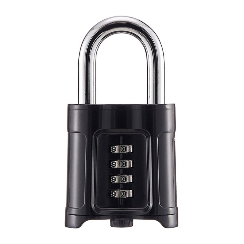 Hl 4 หลักรหัสล็อค Heavy Duty Security Padlock กันน้ํา Safely รหัสล็อคสําหรับ Locker รั้วกรณี Shed Enduring