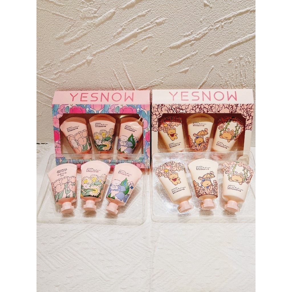 พร้อมส่ง ครีมทามือYESNOWกลิ่นน้ำหอม ของขวัญที่ดีให้แฟน ช่วยปลอบประโลมผิว 3หลอด1ชุด