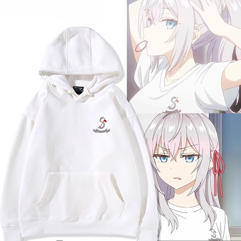 Alya Sometimes ซ่อนความรู้สึกของเธอในเสื้อฮู้ดรัสเซีย Unisex เสื้อกันหนาวมีฮู้ดเสื้อผ้าแขนยาวลําลอง