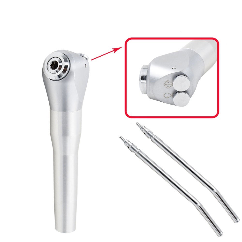 ทันตกรรม 3-Way Triple Syringe Air Water Spray Handpiece 2 หัวฉีดสําหรับทันตแพทย์ Lab