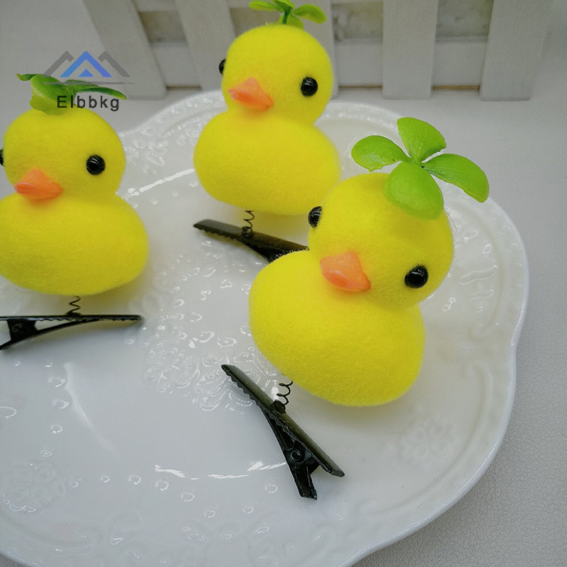 Eibbkg การ์ตูน 3D เป็ดสีเหลือง Plush Hairpin ตลกเด็กคลิปผมน่ารัก DIY Duckbill คลิป Barrettes อุปกรณ์เสริมผมสาวของขวัญลดราคา
