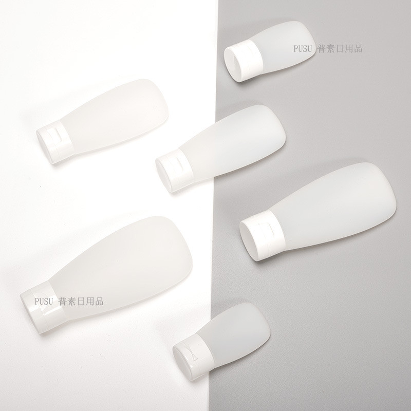 Suede Frosted Travel Sub-Packing Lotion Bottle เครื่องสําอางทําความสะอาดผิวหน้าครีมทามือแชมพูท่อ Flip Sub-Packing Bottle ราคา ถูกที่สุด ดีลบีเคเค แกลเลอรีภาพที่ 2