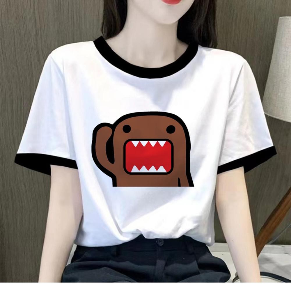 Domo top ผู้หญิงญี่ปุ่นเสื้อยืดหญิงเสื้อผ้าตลก