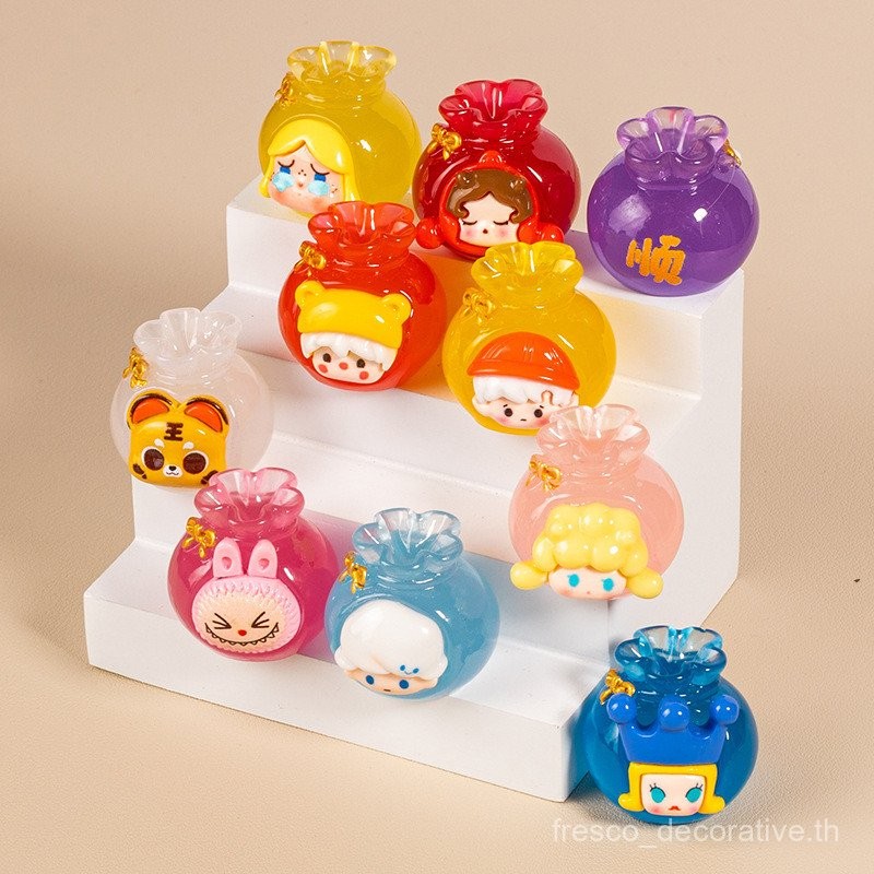 ตุ๊กตาสุ่มเรซินเรืองแสงตุ๊กตาตุ๊กตาเรซิน DIY เรซิน3D DIY เรืองแสง