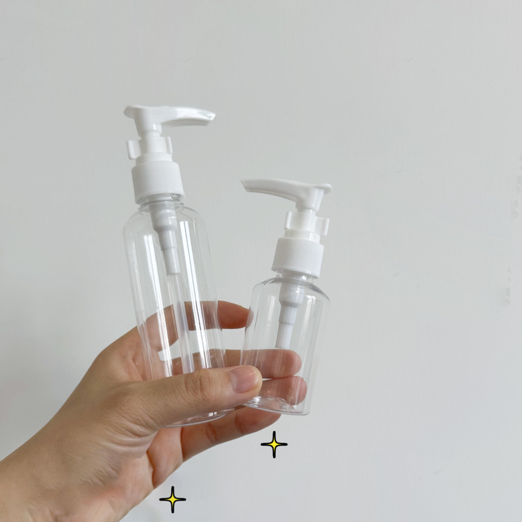 5 ขวด ขวดปั๊มเปล่า พลาสติก ขวด ใส่ครีม ขวดปั้ม โลชั่น แชมพู PET ขวดแบ่ง 30 50 100 120 มล. - รูปที่ 4