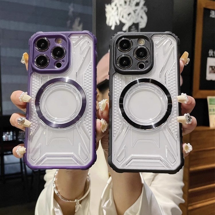 โปร่งใสโปร่งใส Mecha Series ด้านข้าง Anti-slip เคสโทรศัพท์ใช้งานร่วมกับ iphone16 11 12 13 14 15 pro max 14 PLUS 15 PLUS Zhang Yang ที่ไม่ซ้ํากัน Charm ผู้ชายผู้หญิงเคสโทรศัพท์