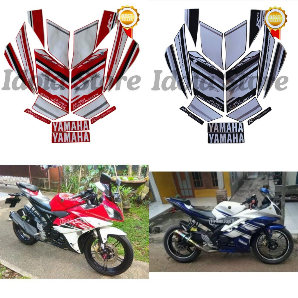 R15 2014 STRIPING STICKER FULL R15 2014 MOTORCYCLE BODY STRIP STICKER R15 รถจักรยานยนต์สติกเกอร์