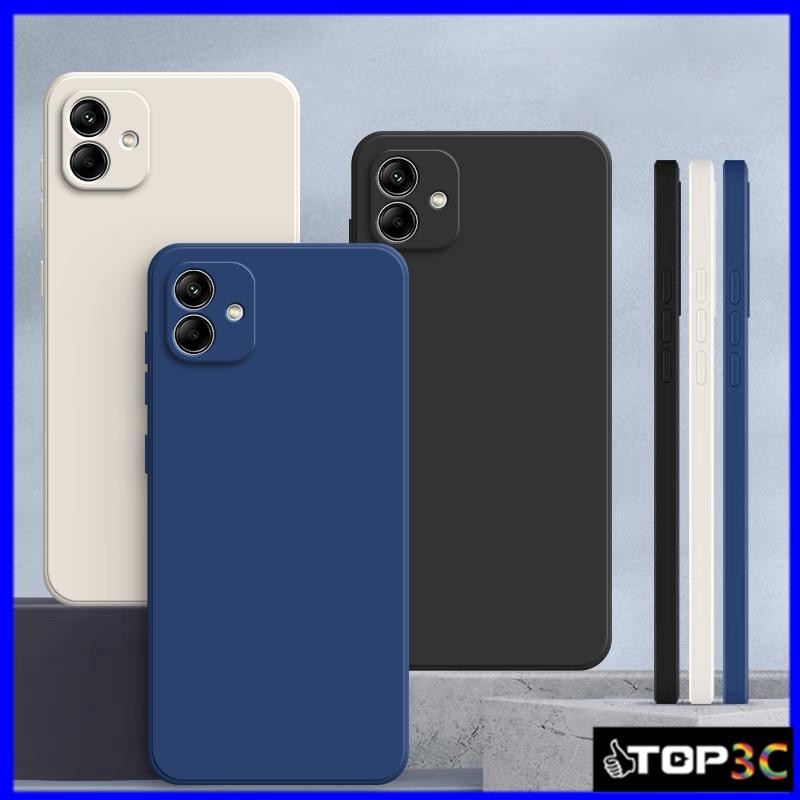 เคส Samsung A06/A05/A04/A04E/A03/A03S/A02S เคสโทรศัพท์ซิลิโคนเหลวสีทึบป้องกันการตก YT
