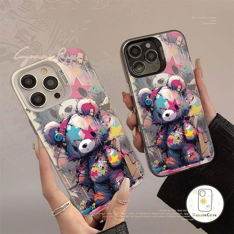 แฟชั่น คู่ เคส Redmi 12 A2 9 9T 10 9A 10A 10C 9C A1 12C Note 11 8 10 9 12 13 11s 10s Pro Max Mi 11 น่ารัก รุนแรงหมีเคส