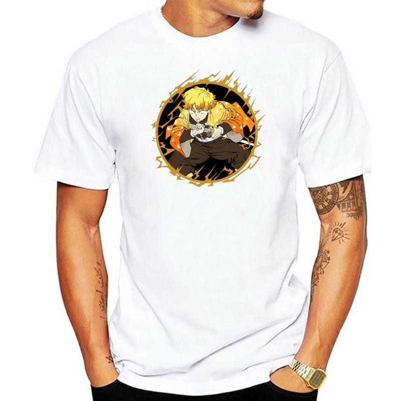 7101D เสื้อยืดผู้ชาย Demon Slayer Zinetsu tshirt เสื้อยืดผู้ชาย