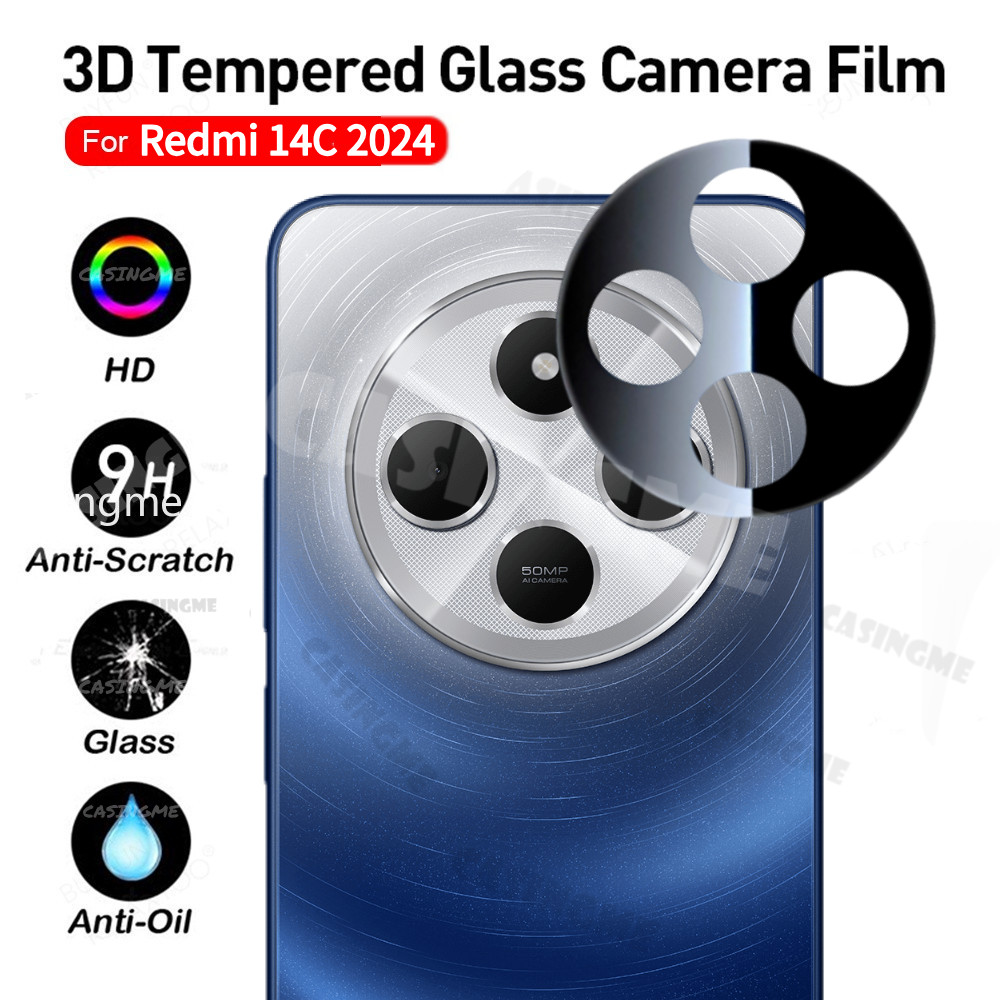 Redmi 14C 2024 Full Coverage 3Dเลนส์กล้องสําหรับRedmi 14C Redmi14C 14 C C14 4G 5G 2024 ฟิล์มกันรอยกล้องกระจกนิรภัยคลุมทั้งหมดเลนส์กล้องกระจกป้องกัน