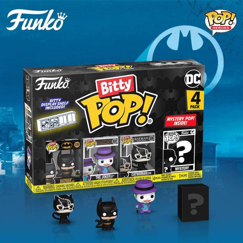 Funko Pop Batman 85th Anniversary Frozen Man Double-Sided Man Riddler Batgirl โมเดลฟิกเกอร์