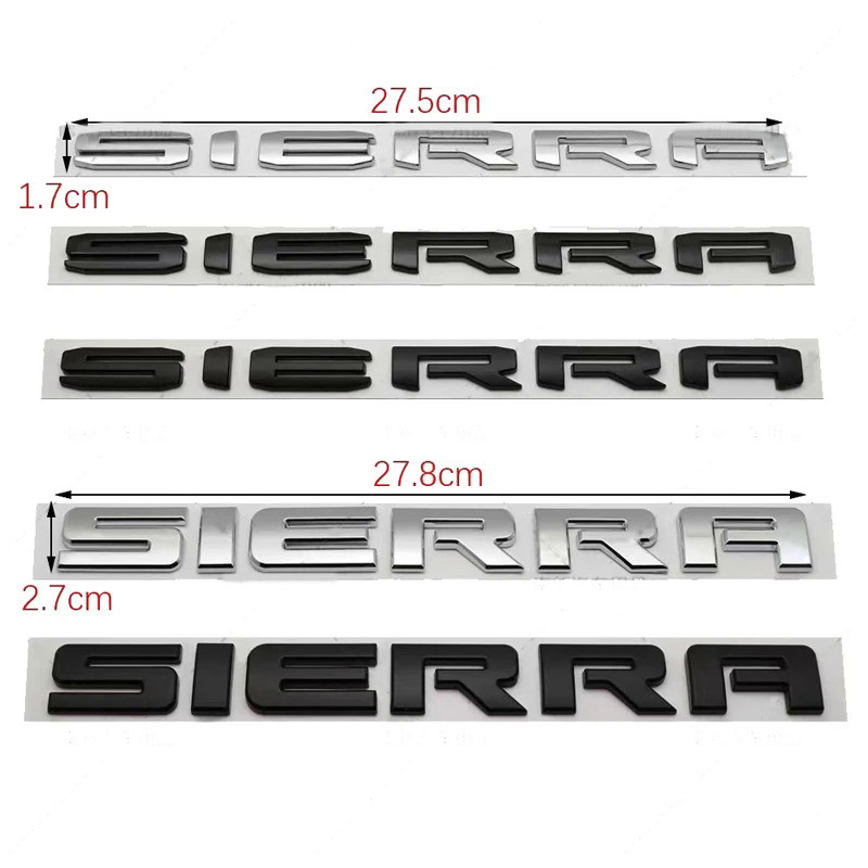 1PCS ABS Sierra sticker for GMC rear compartment GMC sticker