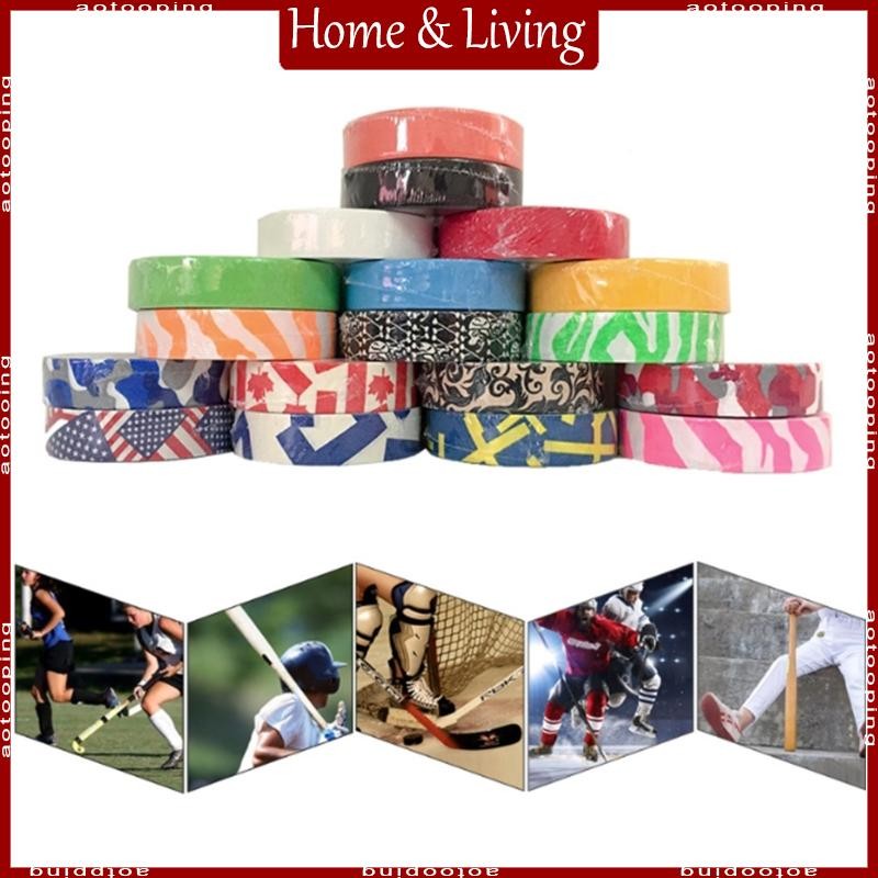 Aoto เทปฮอกกี้ 27 หลา Hockey Stick Tape Self-Adhesive Ice Hockey Grip Tape Roll